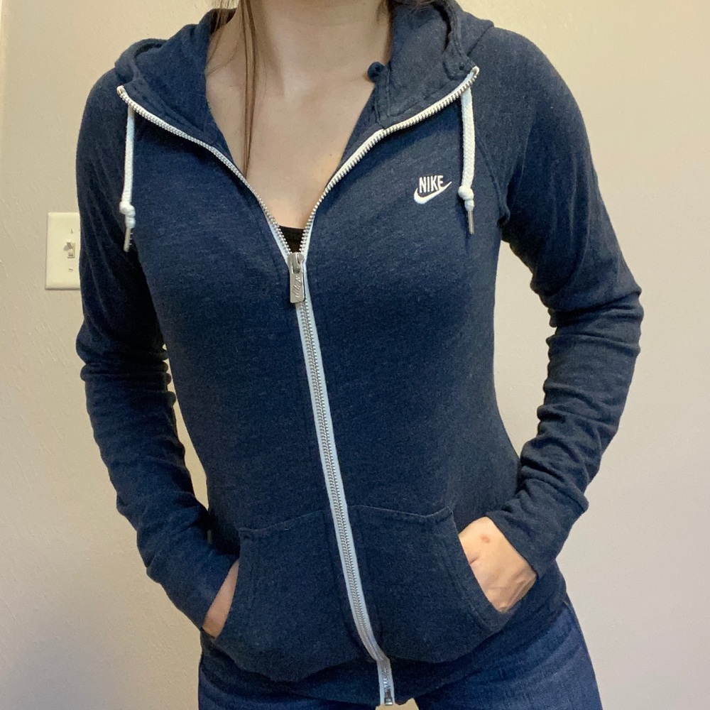 Nike zipped hoodie